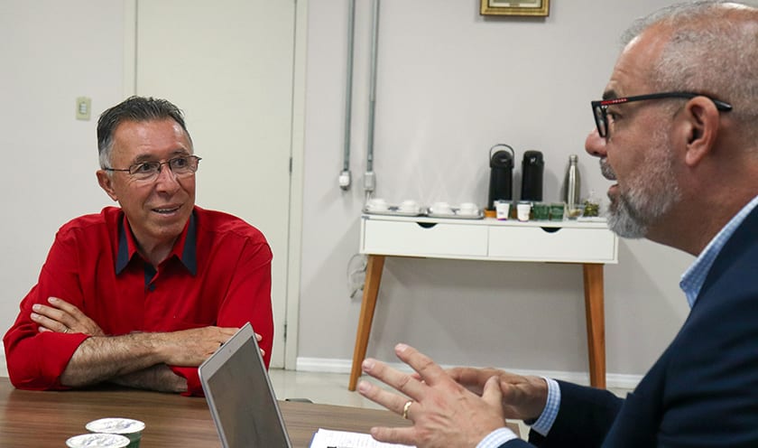 POLÍTICA. Eleito para a Câmara Federal, Valdeci visita Decimo e reforça a parceria local e regional