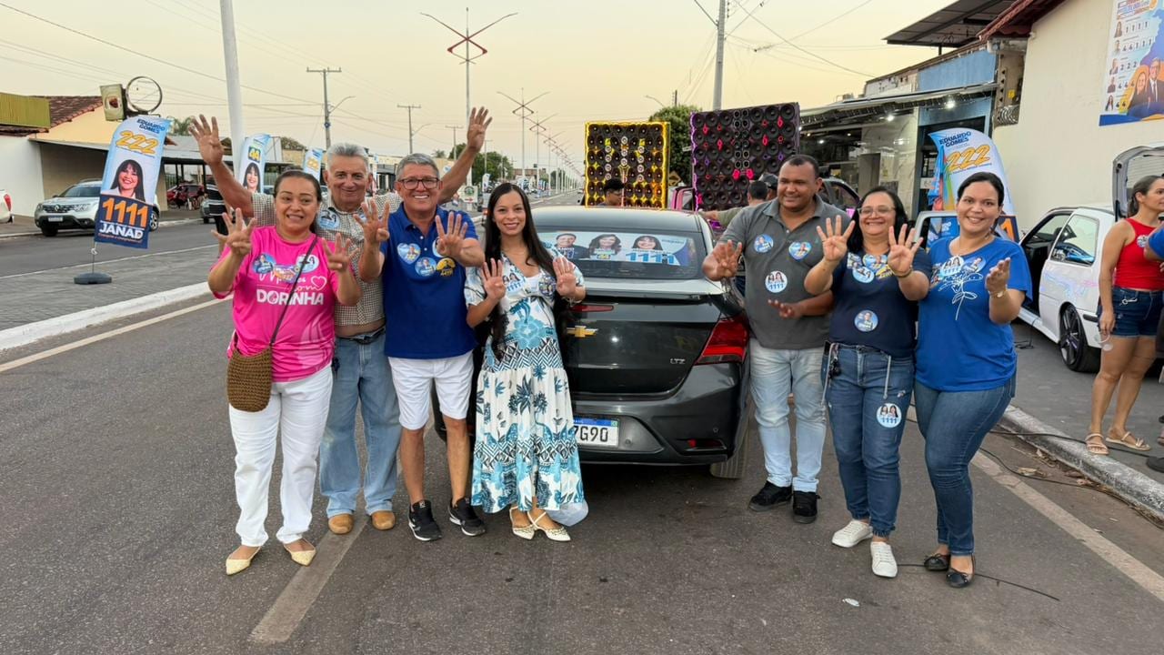 Big Jow participa de adesivaço em Cristalândia e reforça apoio a Dorinha, Nilton Franco e Janad Valcari