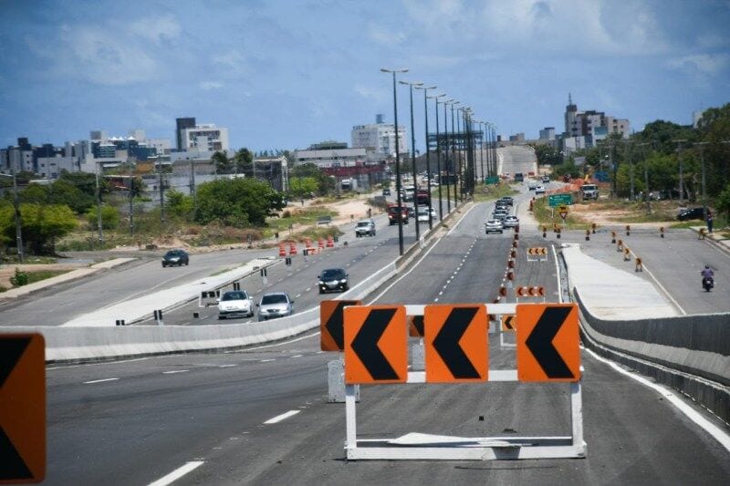 Obras na marginal da BR-230 em Cabedelo terminam em novembro de 2026