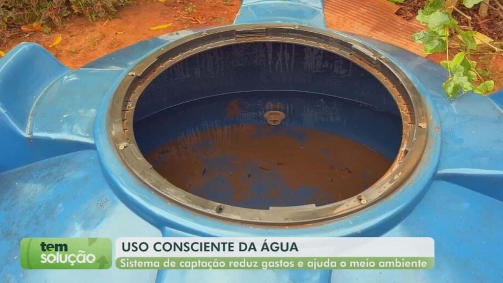 Araçatuba (SP): Cisternas economizam água e galhos viram adubo orgânico