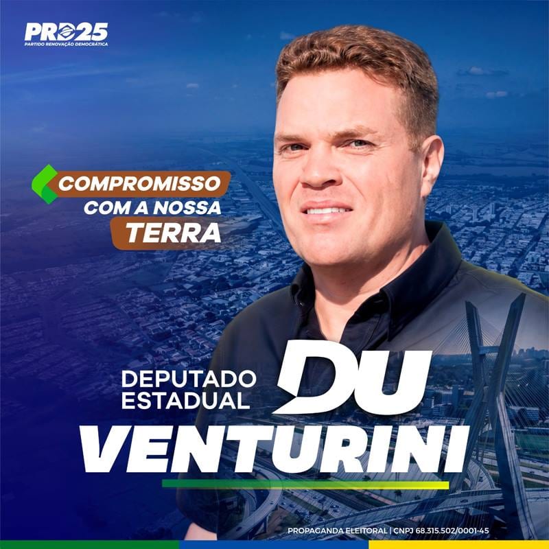 Du Venturini lança campanha a deputado estadual focada no interior paulista