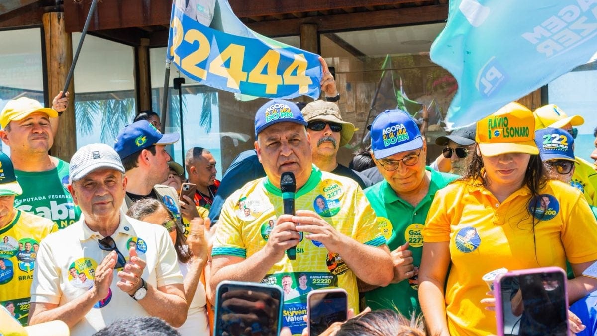 Gaspar e Marinho fizeram campanha no RN em 6.set.2026