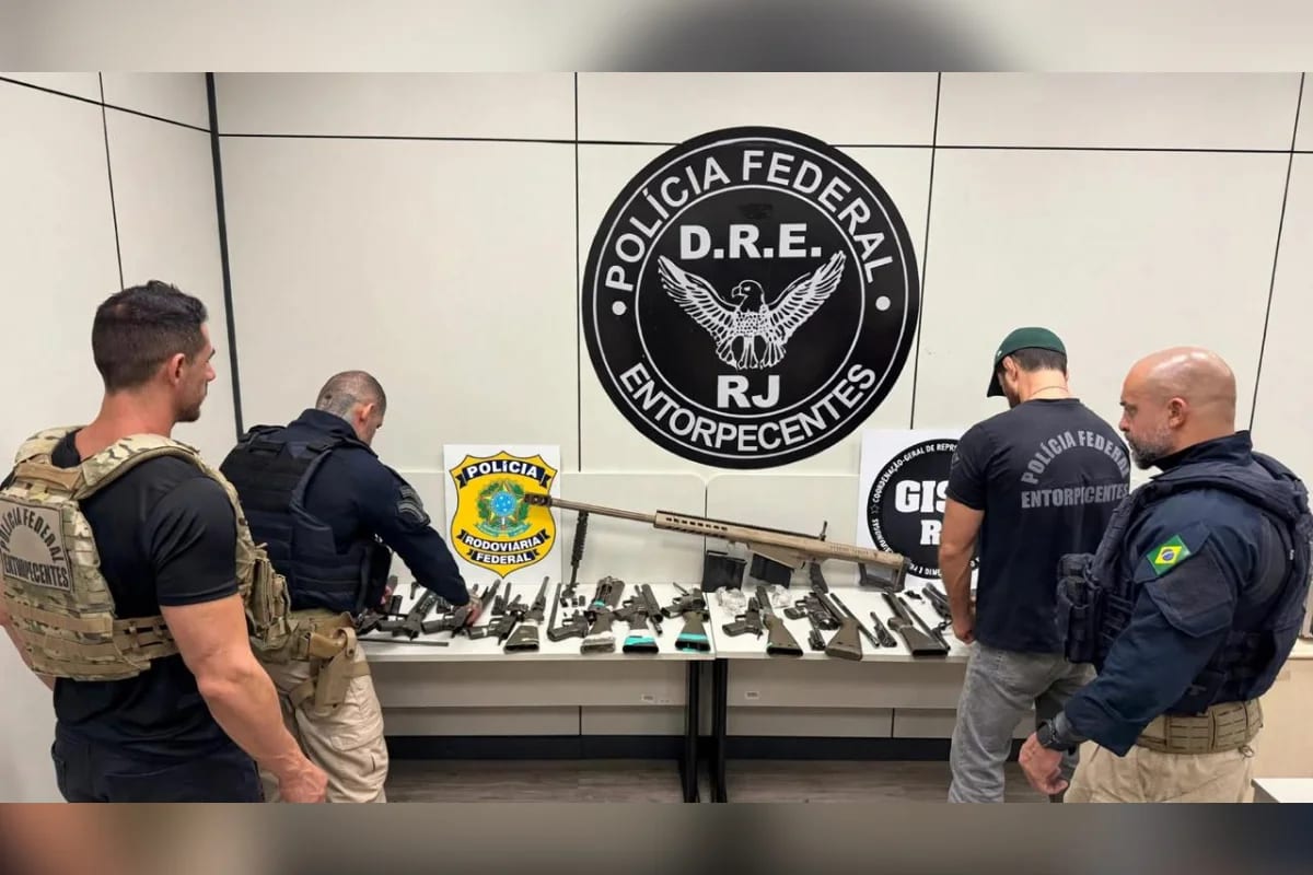 Arsenal com fuzil .50 apreendido na Via Dutra abasteceria áreas do Comando Vermelho