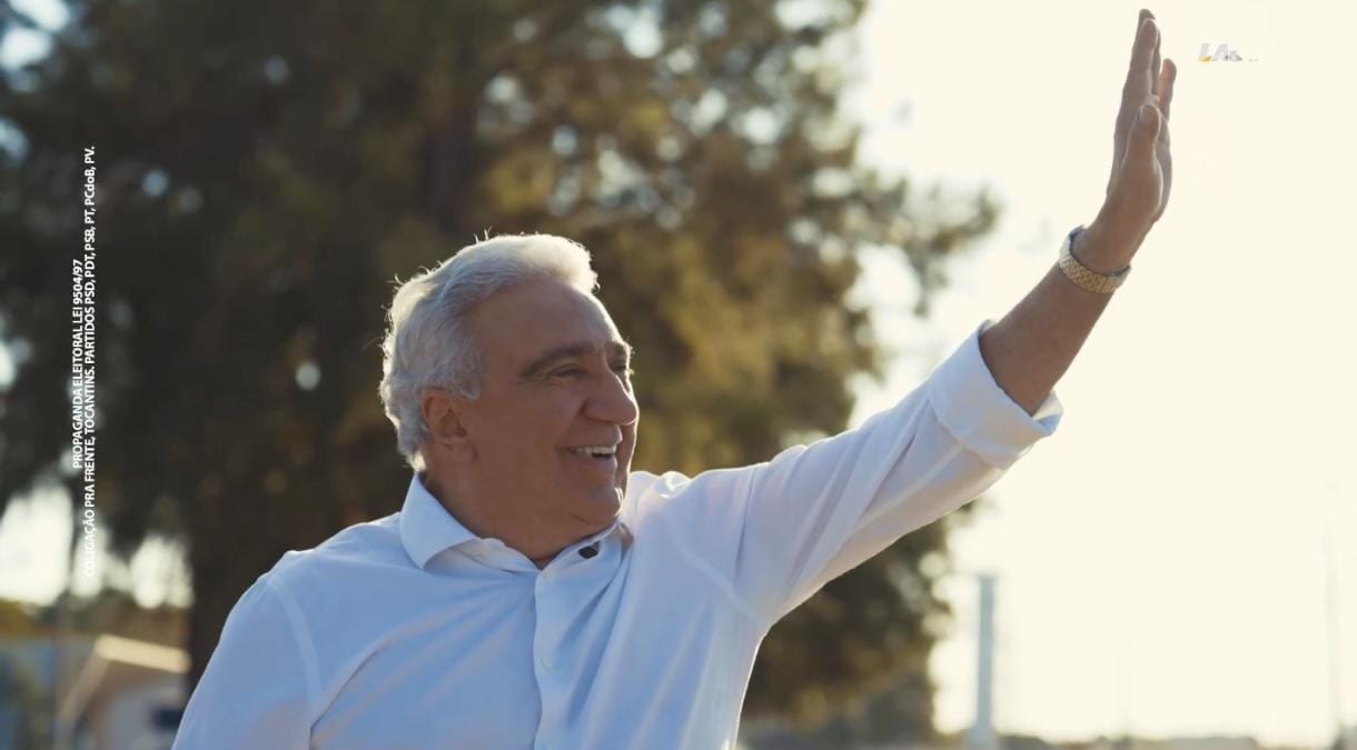 Laurez Moreira estreia propaganda eleitoral com mensagem de valorização do Tocantins e de quem constrói o Estado