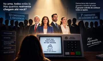 Candidatos legais, mas invisíveis na TV, debates e pesquisas