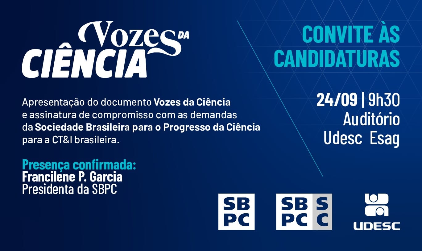 Udesc recebe apresentação do documento Vozes da Ciência em 24 de setembro