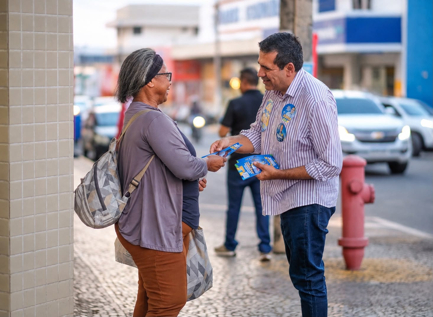 Marcus Marcelo reforça campanha com caminhada em Araguaína