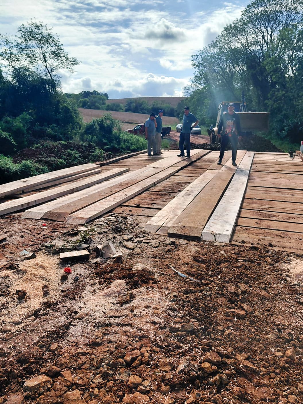Nova ponte sobre o Rio Herval é liberada e restabelece ligação entre Ernestina e Santo Antônio do Planalto