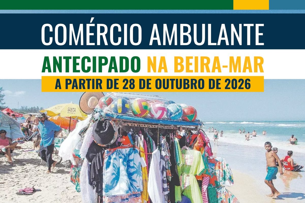 Comércio na praia: Antecipado o início das autorizações para ambulantes da Beira-Mar em Torres