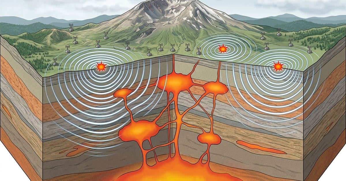 Em 2014, cientistas detonaram 23 explosões e instalaram cerca de 3.500 sismógrafos ao redor do Monte Santa Helena: o exp