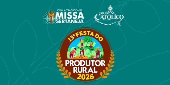 Festa do Produtor Rural terá três dias de feira, missas e shows gratuitos em Paraíso