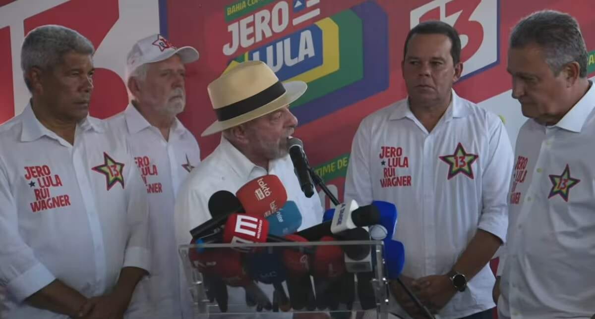 Lula faz campanha na Bahia e evita questionamentos sobre ação de Lulinha em seu governo