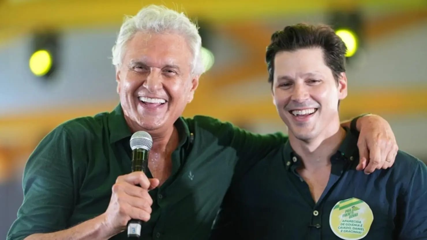 Caiado volta ao palanque de Daniel em Goiás