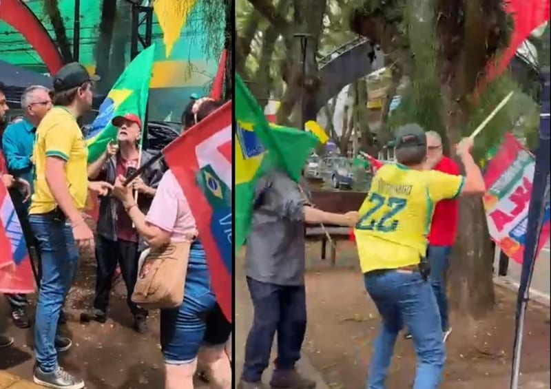 Briga entre apoiadores de Lula e Flávio termina com idosos agredidos no RS
