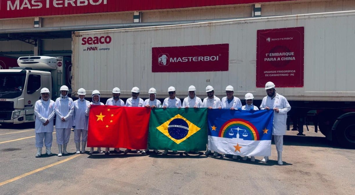 Masterboi faz primeiro embarque de carne bovina de Canhotinho para a China