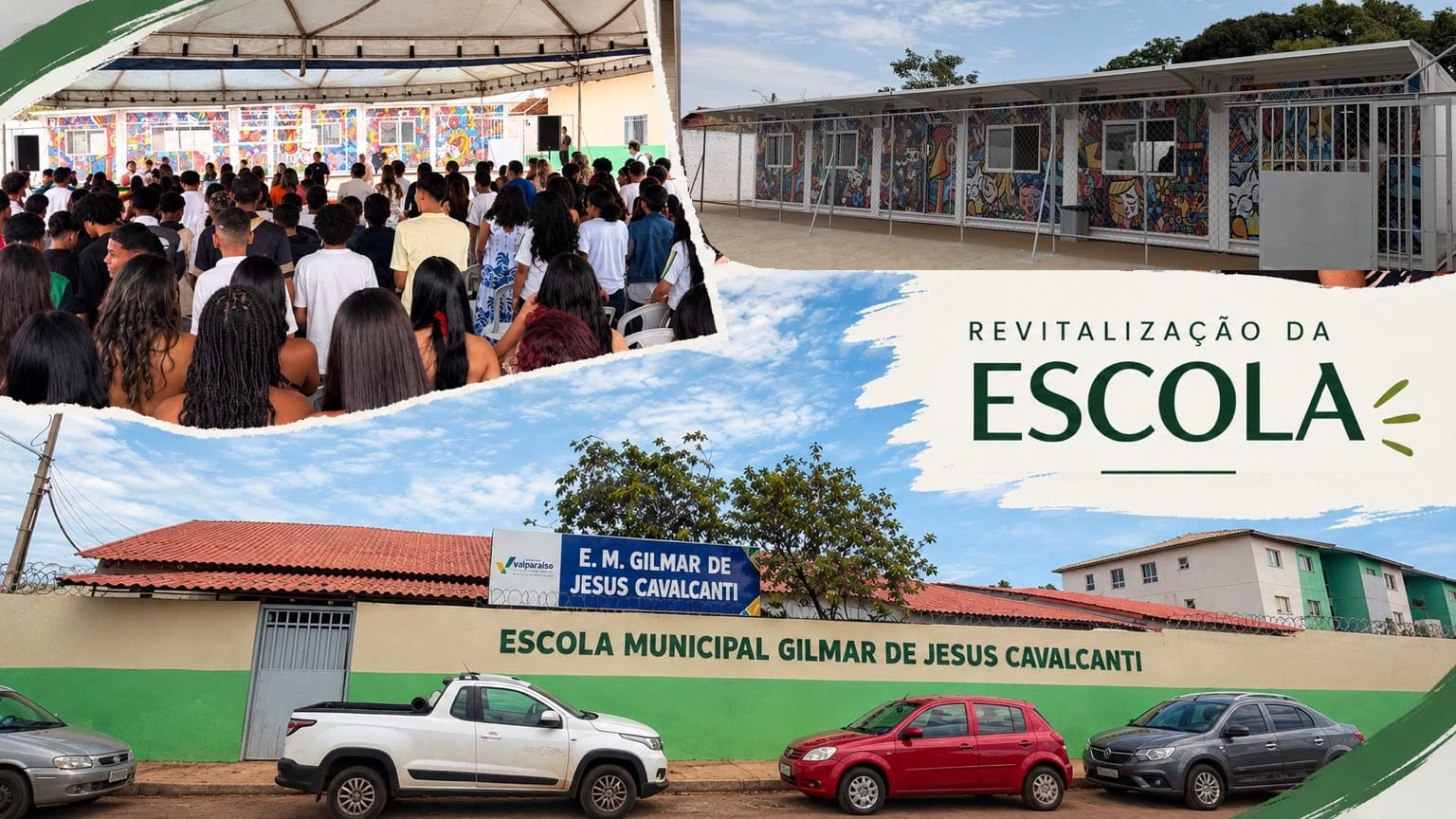 Prefeitura entrega revitalização da Escola Municipal Gilmar de Jesus Cavalcante