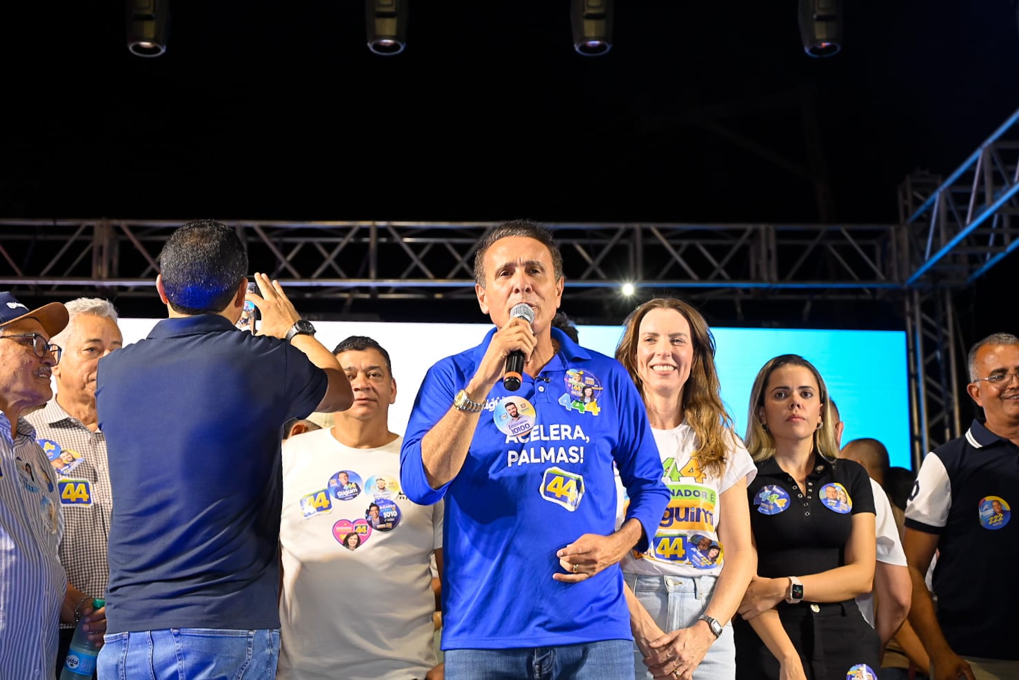 Gaguim reforça que objetivo da política é cuidar das pessoas durante reunião de Vilmar Oliveira e lançamentos de Léo Bar