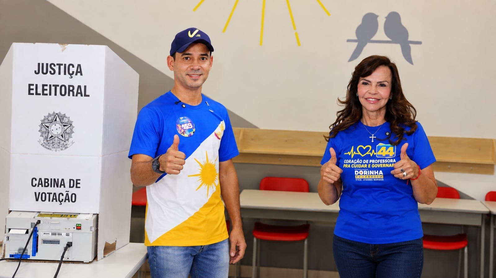 Tocantins vai ao 2º turno: Professora Dorinha x Vicentinho Júnior em 25 de outubro