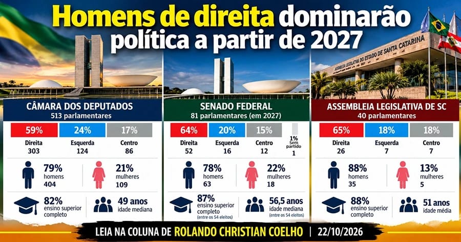 Rolando Christian Coelho: Câmara de 2027 será dominada por homens de direita