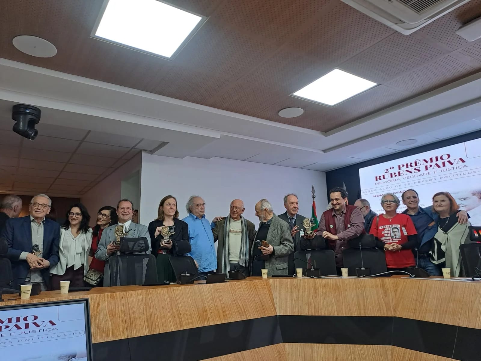 Entrega do Prêmio Rubens Paiva reafirma luta permanente pela democracia