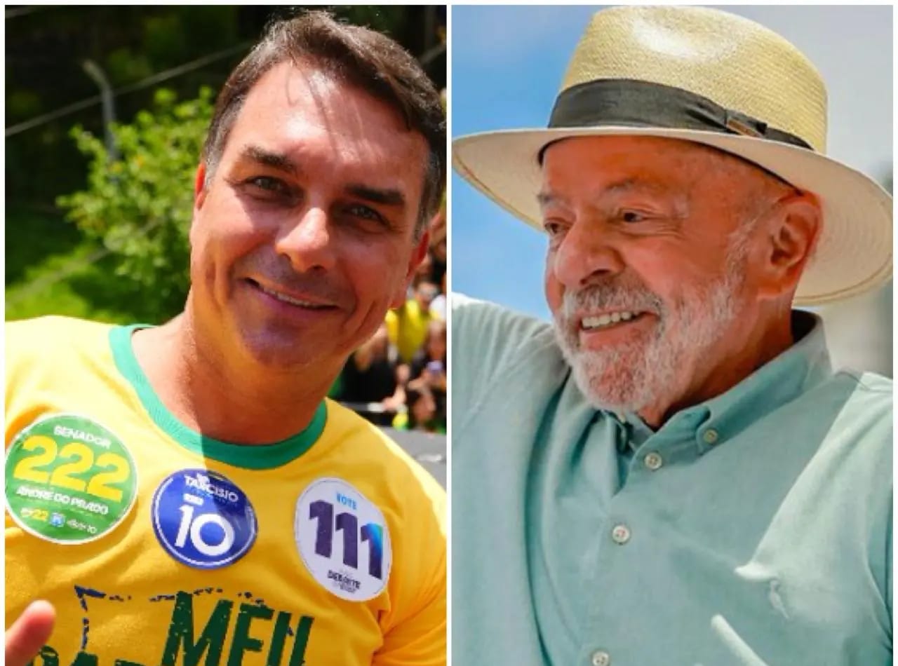 Flávio Bolsonaro proclama "fim do PT" e Lula aponta "prova dos nove" no 2º turno