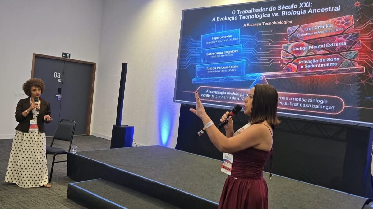 TJTO apresenta projeto de inteligência artificial para a saúde do trabalhador em congresso internacional de fisioterapia