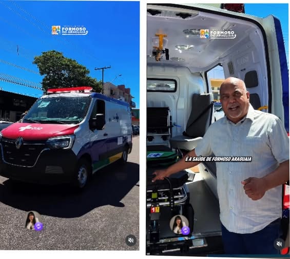 SAÚDE – Após trabalho árduo em Brasília e Palmas, prefeito de Formoso do Araguaia Israel Kawe recebe ambulância UTI de u