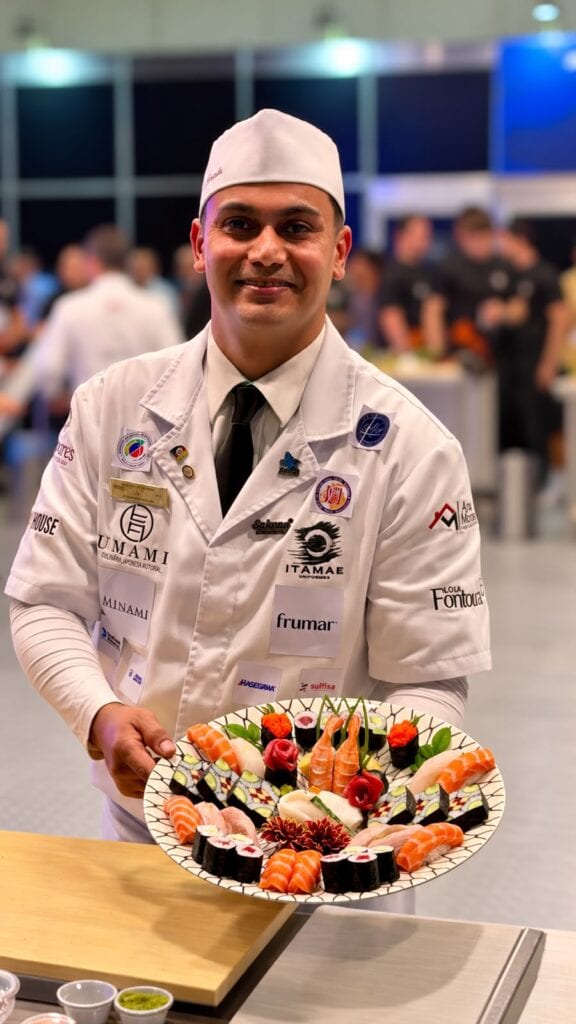 Chef de Uruguaiana fica entre os dez melhores do Brasileiro de Sushi