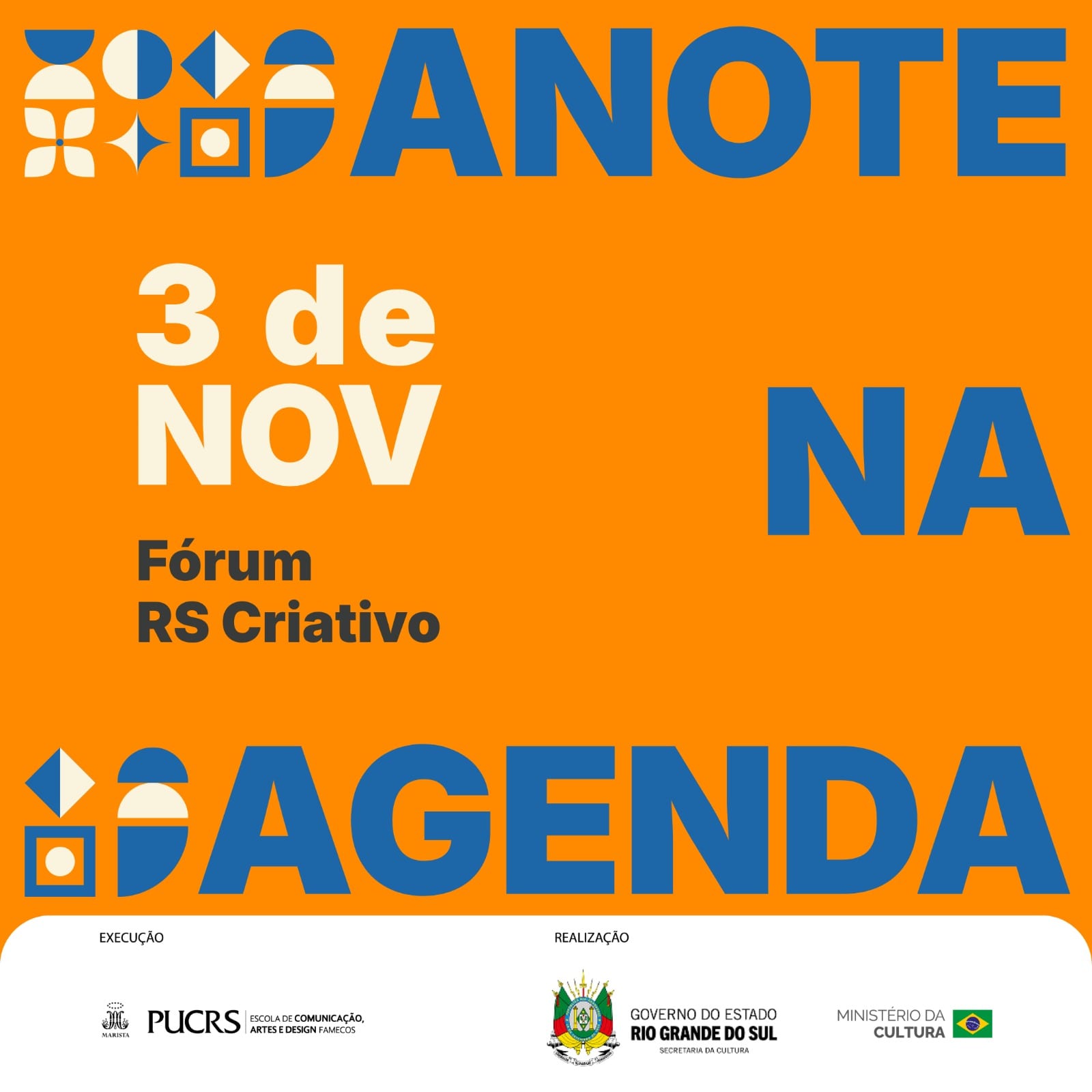Fórum RS Criativo será em 3 de novembro na PUCRS, em Porto Alegre