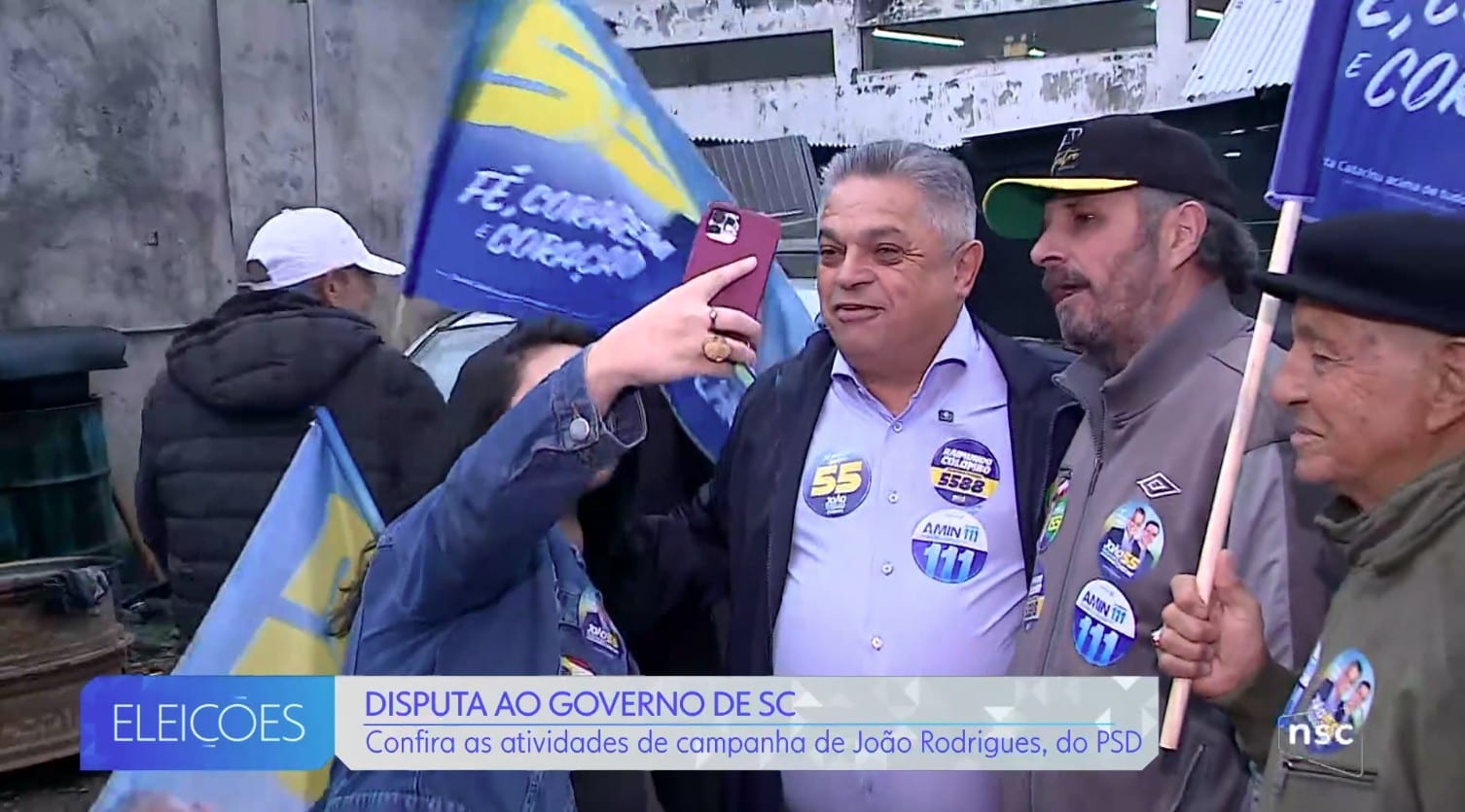 João Rodrigues faz caminhada e bandeiraço em São Joaquim nesta quinta (10)