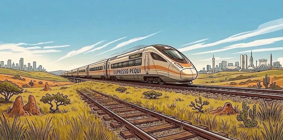 Expresso Pequi, trem Goiânia–Brasília de 211 km, foi engavetado