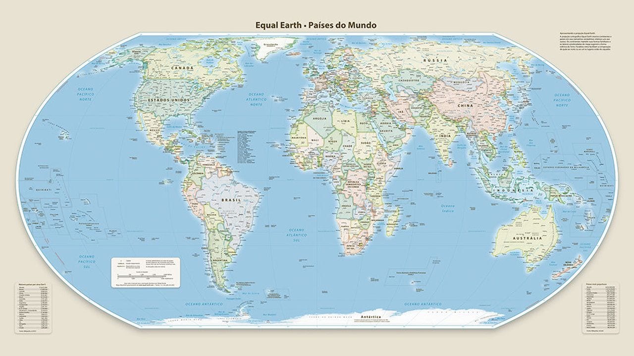 ONU adota novo mapa-múndi que mostra tamanho real da África