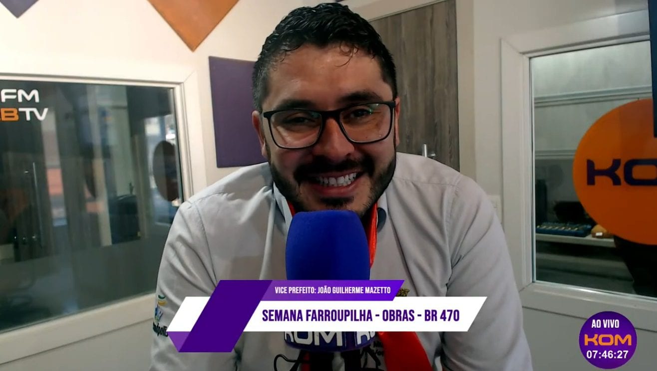 Vice-prefeito Mazetto detalha obras, acessos à BR-470 e programação dos Festejos Farroupilhas