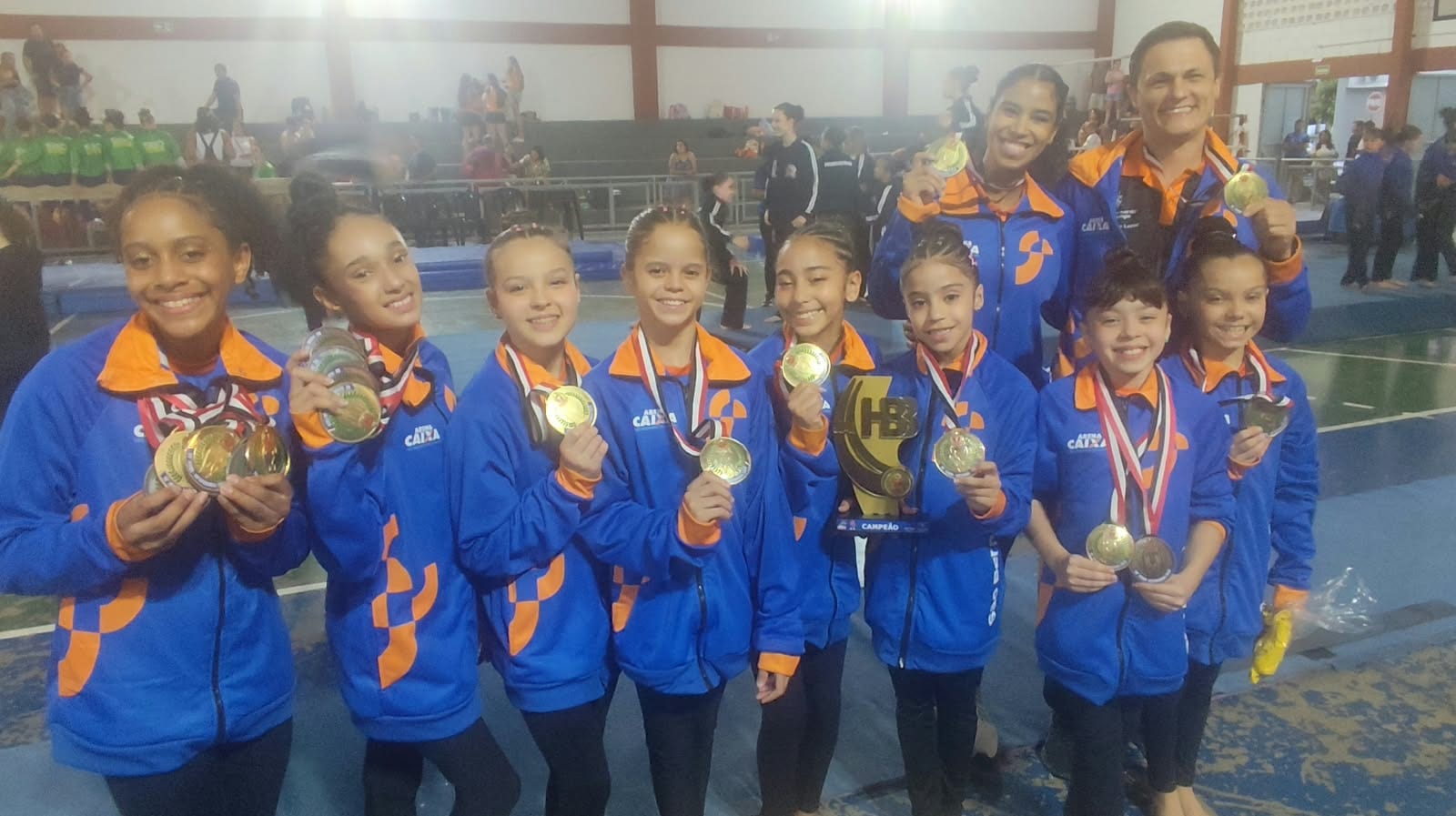 Equipe feminina de ginástica artística de SBC brilha e garante título nos Jogos Abertos do Interior