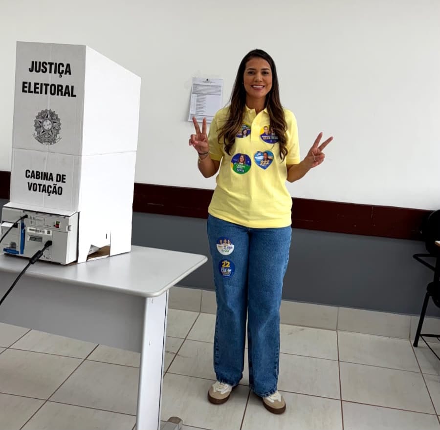 Débora Guedes (PL) votou em Palmas e diz confiar no resultado