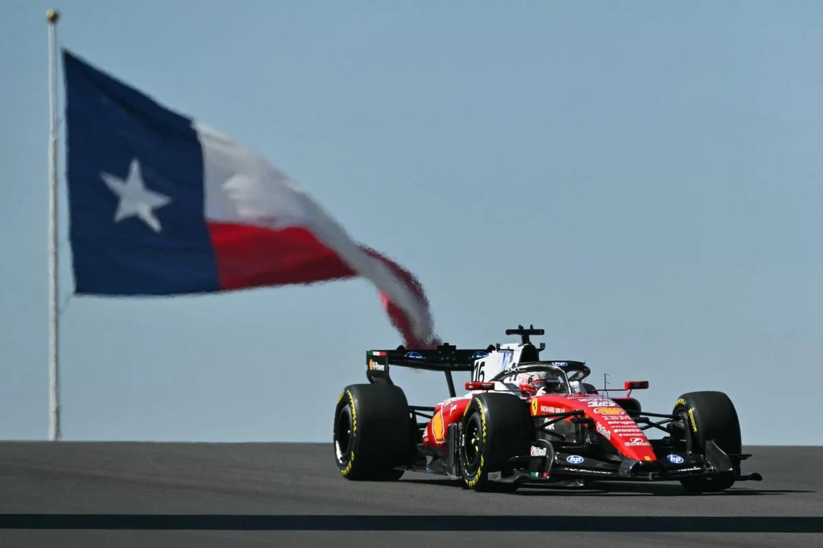 Ferrari larga na frente no TL1 do GP dos Estados Unidos de F1; Bortoleto fica entre os oito mais rápidos