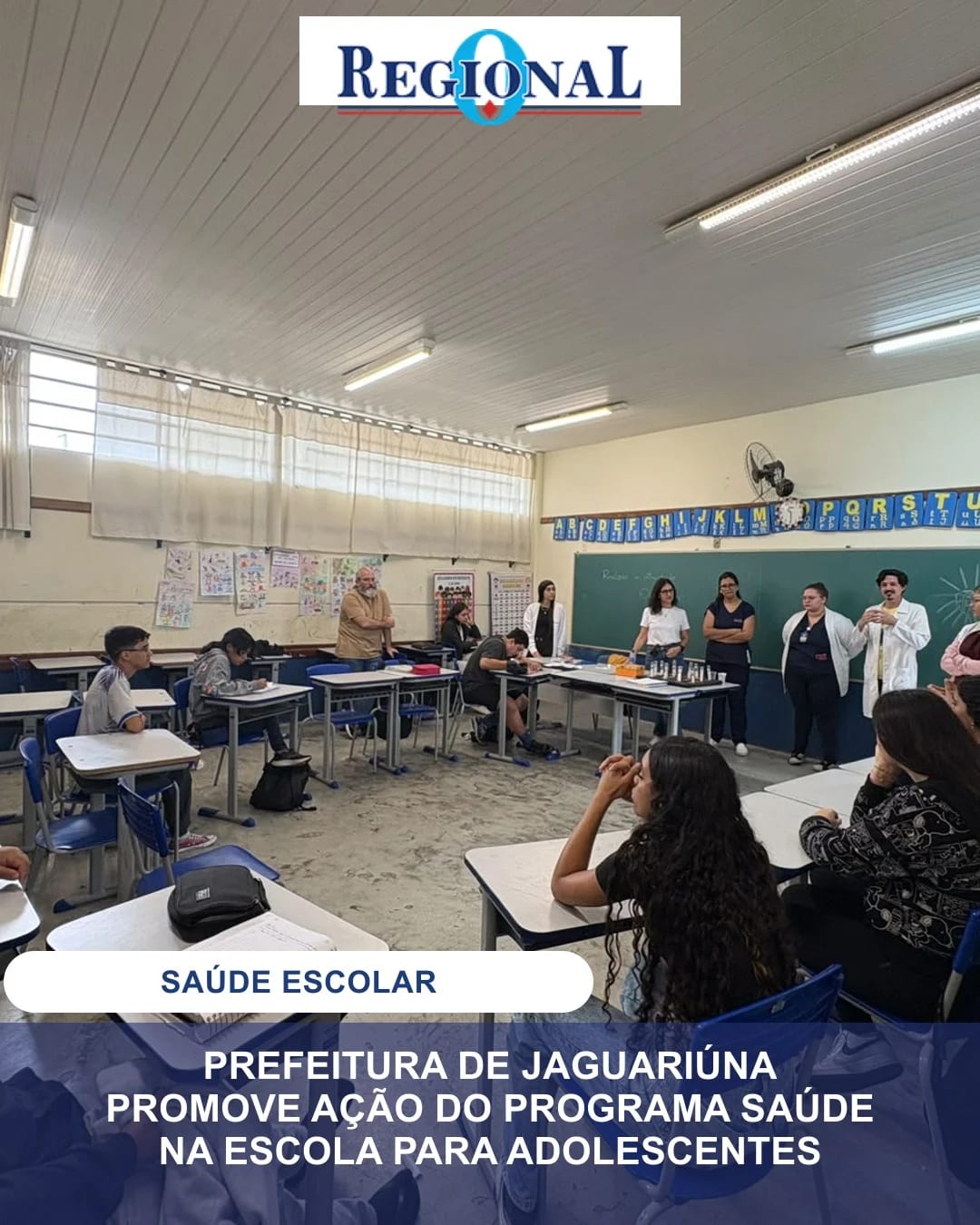 Prefeitura de Jaguariúna promove ação do Programa Saúde na Escola para adolescentes