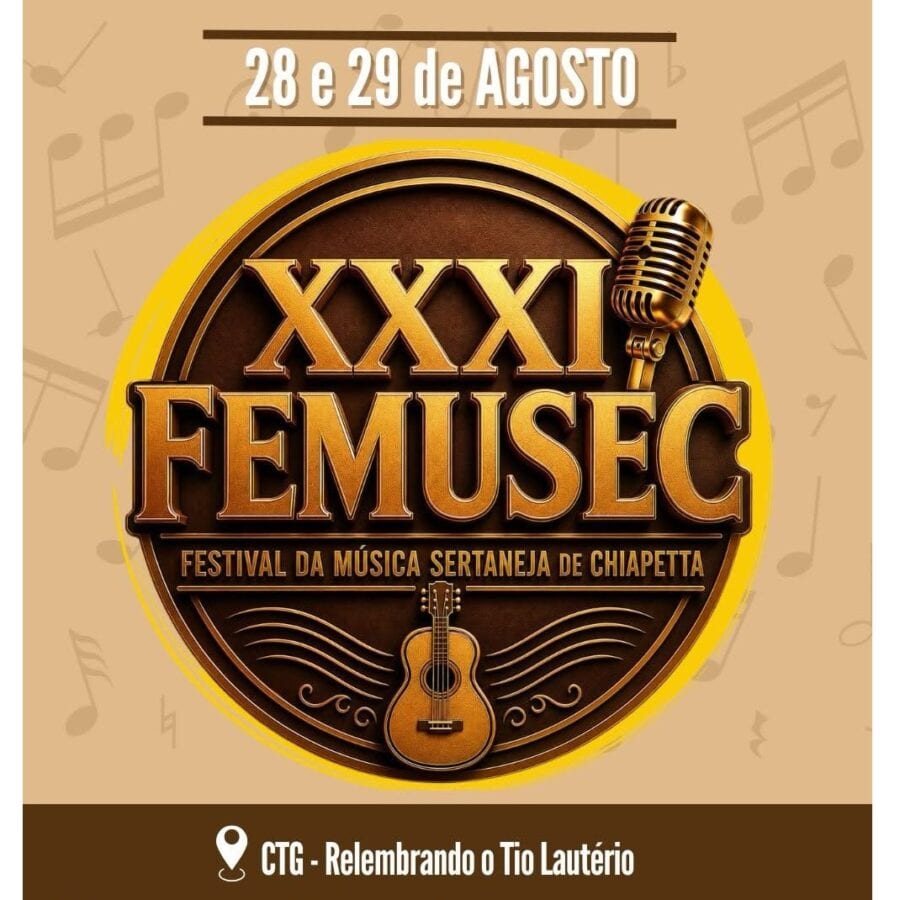 Festival regional de música sertaneja acontece nesta sexta e sábado em Chiapetta