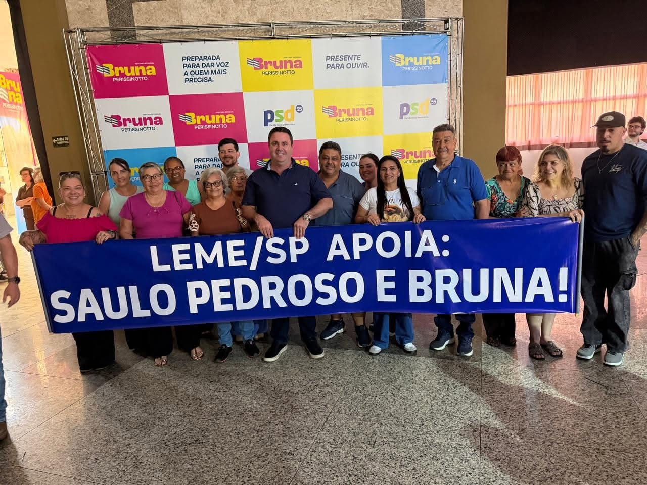 Prefeito de Leme participa do lançamento da candidatura de Bruna à Alesp