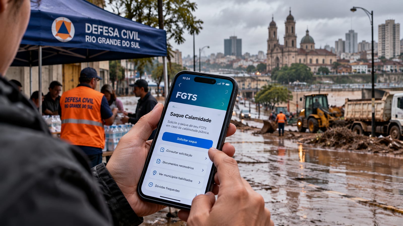 FGTS: saque calamidade liberado em seis municípios do RS