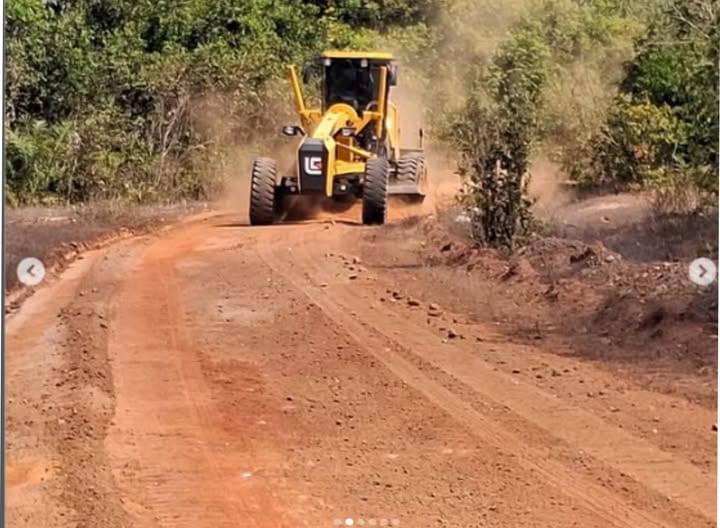Prefeitura de Figueirópolis recupera estradas vicinais em Tranqueira 2 e Pau Seco