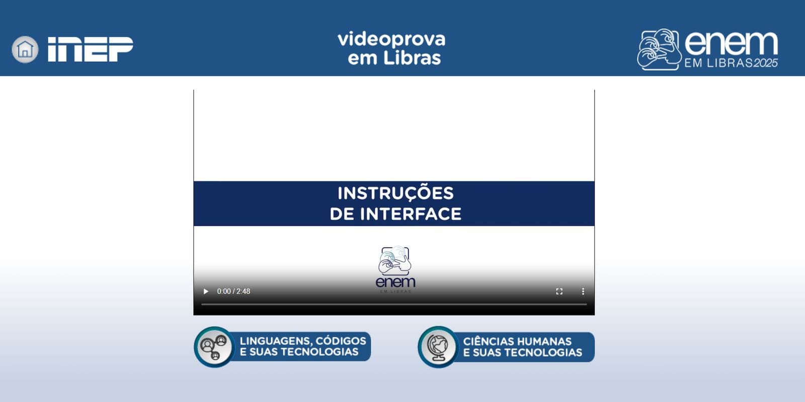 Plataforma Enem Libras atualiza videoprovas de 2017 a 2025