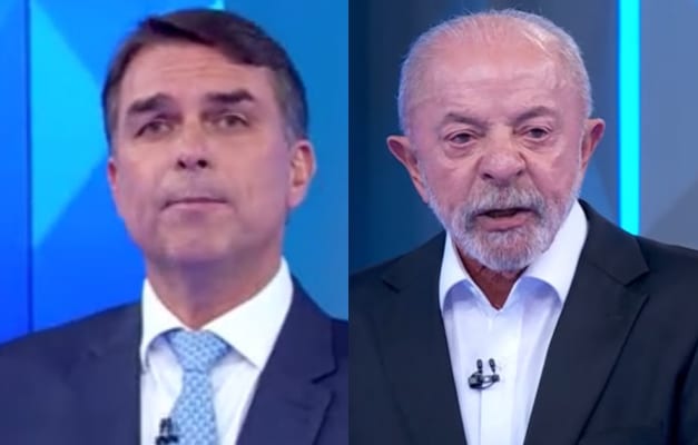 Lula e Flávio trocam críticas no primeiro bloco do debate na Globo