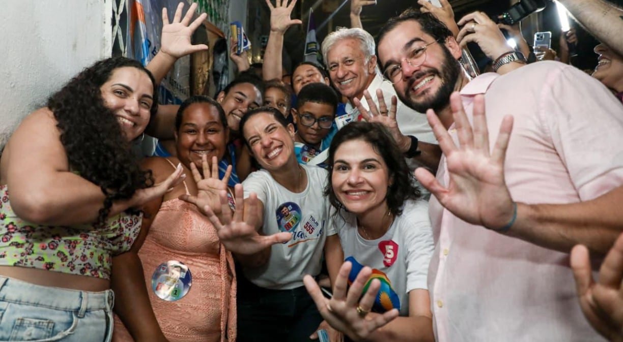 A um mês da eleição, Raquel Lyra pede mobilização 100% dos apoiadores em caminhada no Recife