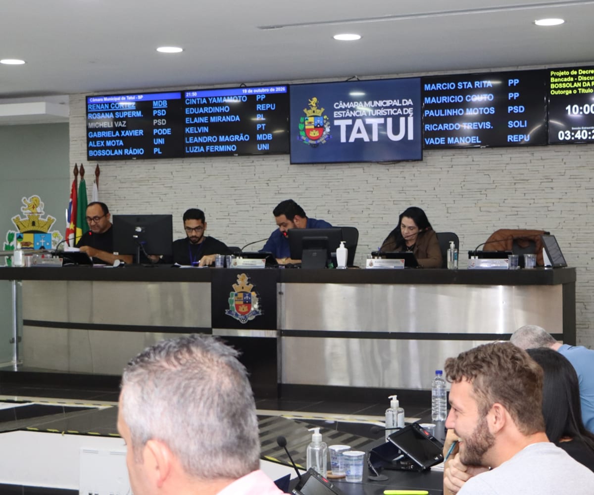 11 projetos de lei e são apresentados na Câmara Municipal de Tatuí