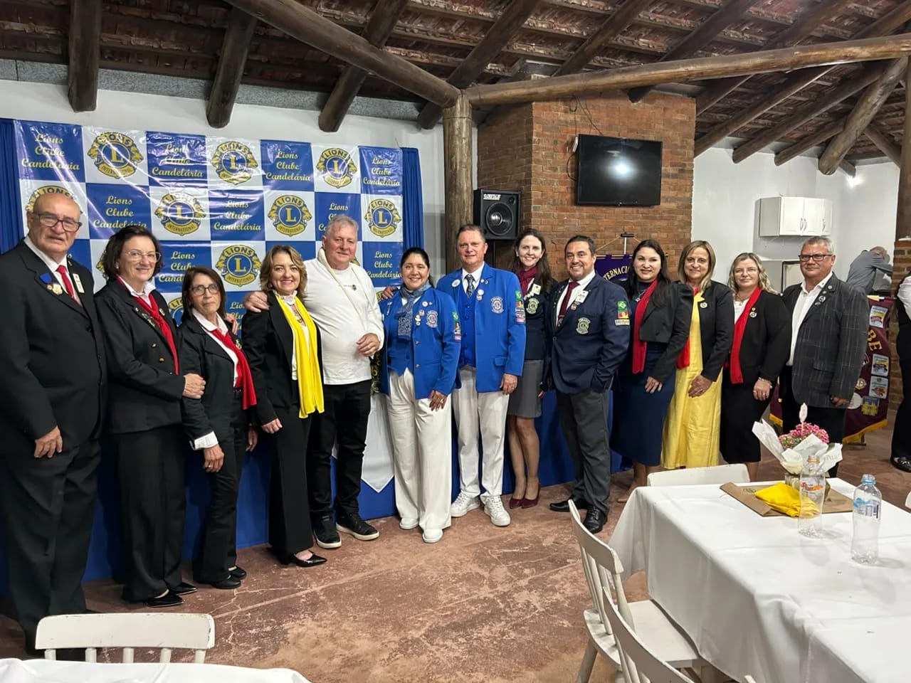 Lions Clube de Candelária empossa novos associados durante visita de Governador do Distrito LD-2