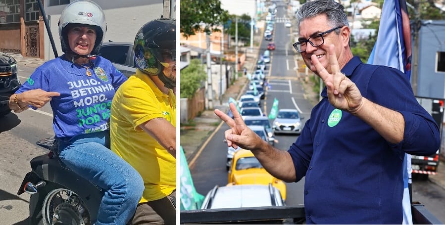 Carreata de Julio Kuller e prefeita Elizabeth reúne mais de 100 veículos