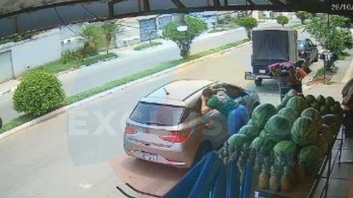 Exclusivo: imagens mostram movimentação antes de criança de 2 anos ser encontrada desacordada em carro em Senador Canedo