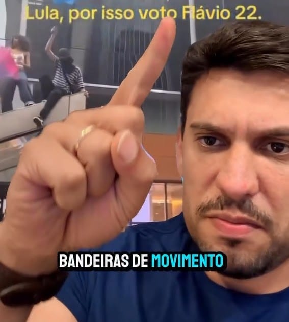Rony Gabriel comenta em vídeo vandalismo em ato pro-Lula em SP: Você se sente representado?