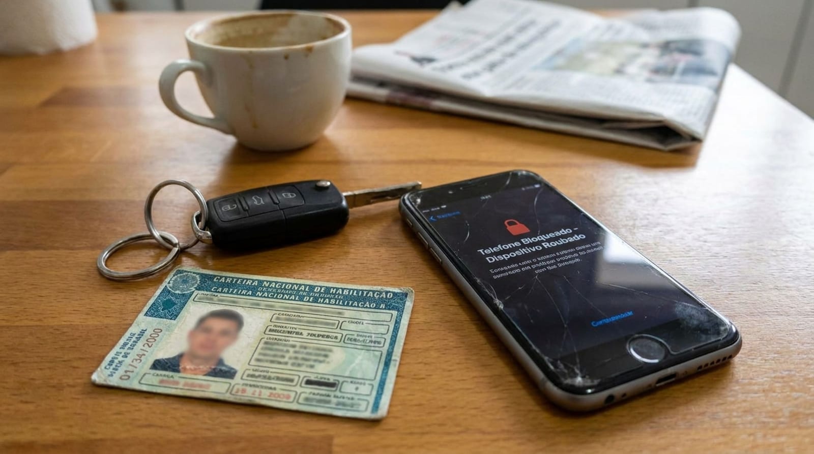 Mulher tem o celular furtado antes de voltar para casa, deixou a CNH física na residência e procura entender como compro